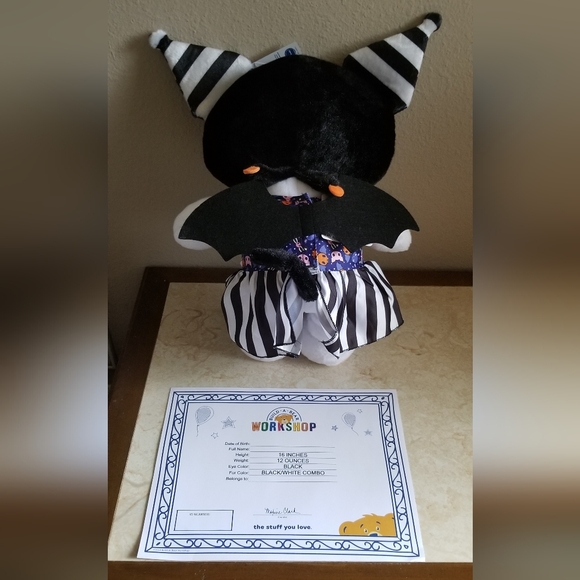 Build A Bear Sanrio Halloween Bat Kuromi Plush With Dress - Picture 2 of 2